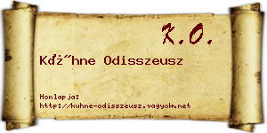 Kühne Odisszeusz névjegykártya